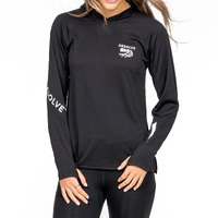 Desolve Ahi Fish Face Hoodie Womens Made From 19 Recycled Plastic Bottles - Black #dsv124301