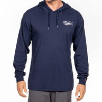 Desolve Ahi Lw Hood Premium Lightweight Recycled Cotton Blend - Navy #dsv124313