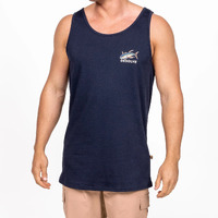 Desolve Albacares Singlet Recycled Cotton Blend Grs Certified - Navy #dsv124372