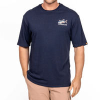 Desolve Albacares Tee Recycled Cotton Blend Grs Certified - Navy #dsv124404