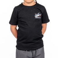 Desolve Albacares Tee Kids Recycled Cotton Blend Grs Certified - Black #dsv124430