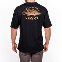Desolve Barramundi Tee Recycled Cotton Blend - Black #dsv124581