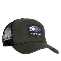 Desolve Scale Trucker Hat One Size Fits Most  - Moss Green #9420030058887