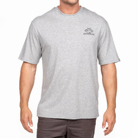 Desolve Serrata Tee Short Sleeve Shirt Recycled Cotton Blend - Grey Marle #dsv125047