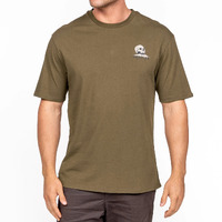 Desolve Skull Island Tee Short Sleeve Shirts Recycled Cotton Blend - Khaki #dsv125112