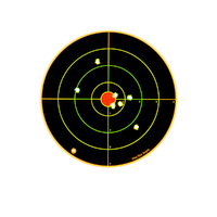 Eagleye Glowshot 8 Inch Heavy Card Splatter Shooting Target - 25pk #gs8hc-25
