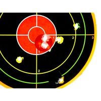 Eagleye 20 Pack Splatter Shooting Paper Targerts 6 Inch Adhesive - With 21 Repair Patches #Eet6a-20