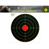 Eagleye 10 Pack Splatter Shooting Paper Targerts Heavy Card - 12 Inch #Eet12hc-10