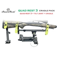 Eagleye Srqr3-cp Smartrest Quad Rest Vehicle Mounted Gun Rack 3 Cradle Pack