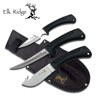 Elk Ridge Hunting Knives Set - 3Pc Gut Hook Fillet Caper #k-Er-261