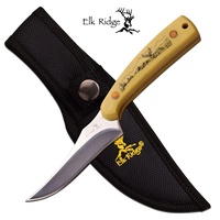 Elk Ridge Hunting Persian Fixed Blade Skinning Knife - 7 Inches Overall Pom Handle #er-299iv