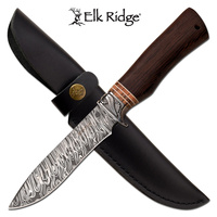 Elk Ridge Drop Point Etched Fixed Blade Knife - 11 Inches Overall #er-200-15Rw