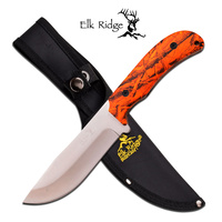 Elk Ridge Fixed Blade Hunting Knife - 266Mm Orange Camo #er-543Oc