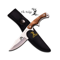Elk Ridge Outdoor Upswept Hunting Bowie Fixed Knife - 7 Inch With Sheath #er-534