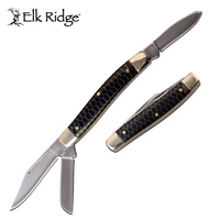 Elk Ridge Stockman Clip Point Blade Folding Pocket Knife - 6.7In Overall #er-939Bk