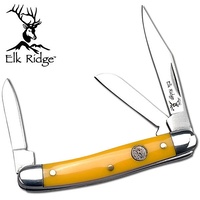 Elk Ridge Clip Point Folding Gentleman's Stockman Knife - 3 Blades #er-323Sy