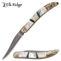 Elk Ridge Hunting Clip Point Toothpick Folding Knife - Preal 5.25 Inches Overall #er-952mpc