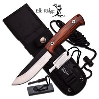 Elk Ridge 10.5 Inch Survival Drop Point Fixed Blade Knife - W Survival Kit #er-555pw