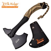 Elk Ridge Evolution Axe With Paracord Handle W Nylon Sheath - 315mm Overall #k-ere-axe001-bk