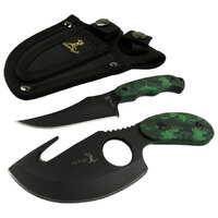 Elk Ridge 7 Inch Hunting Knife Set 2 Piece Set - W Nylon Sheath #er-300ca