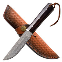 Elk Ridge 9.5 Inch Damascus Pattern Fixed Blade Knife - W Sheath #er-200-24dm