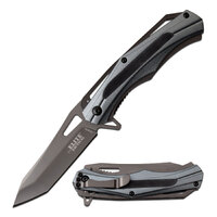 Elite 8.25 Inch Tactical Manual Folding Knife - Grey #Et-1026-gy