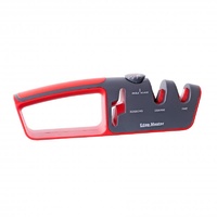 Edge Master Professional Adjustable Angle 2 Stage Knife Scissors Sharpener - Red #00700