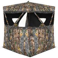 Epic Shot Waterproof Pop Up Hunting Ground Blind Realtree Camo - With Silent Slide Windows And Carry Bag #08319467