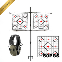 Epicshot Extra Paper Shooting Target W Frame Earmuffs Set - Pack Of 50 #Es127536