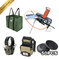 Epic Shot  Auto Trap Clay Thrower Shooting Earmuffs And Shell Bag Set - With 50 Clays  #Es127537-ec550