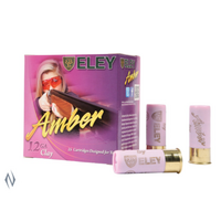 Eley Amber Pink 12 Gauge 24g 7.5 1200fps 25 Clay Cartridges