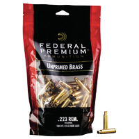 Federal Unprimed Brass 223 Rem - 100 Pack Rifle Brass Case #fup223