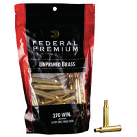 Federal Unprimed Brass 270 Win Rifle Brass Cases - 50 Pack #fup270