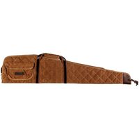 Federal Premium Waxed Canvas Scoped Rifle Bag - Tan 48in W Leather Accents #fedfpsrc48