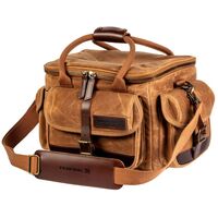 Federal Premium Waxed Canvas Range Bag - Tan With Leather Tabs #fedfprb