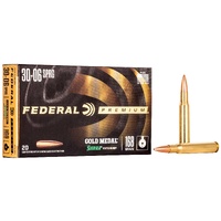 Federal  Gold Medal Sierra Matchking 30-06 Springfield Boat-tail Hollow Point Bullet - 168 Grain 20pk #fgm3006m
