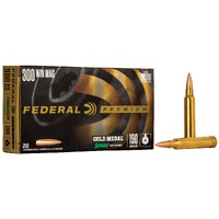 Federal Gold Medal Sierra Matchking 300 Win Mag Boat-tail Hollow Point Bullet - 190 Grain 20pk #fgm300wm