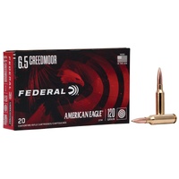 Federal American Eagle Rifle 6.5 Creedmoor Open Tip Match Bullet - 120 Grain 2900 Fps 20pk #ae65crd2