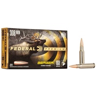 Federal 308 Win Berger Hybrid Hunter Bullet - 168 Grain 2700 Fps 20pk #p308bch1