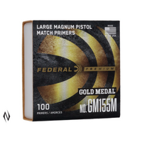 Federal Premium Gold Medal Gm155m Large Pistol Magnum Primers – 100 Count