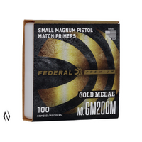 Federal Premium Gold Medal Gm200m Small Pistol Magnum Primers – 100 Count