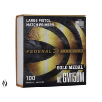 Federal Gold Medal Gm150m Large Pistol Primers 100 Pack