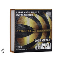Federal Gm215m Gold Medal Large Rifle Magnum Primers 100 Count