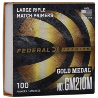 Federal Fgm210m Gold Medal Large Rifle Match Primers 100 Count