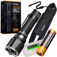Fenix 1600 Lumen High Powered Long Throw Led Flashlight - Black W Rechargeable Battery Ultimate Edition #tk22ue
