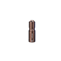 Fenix 200 Lumens Rechargeable Mini Keychain Light - Brown 49m Throw #e02r Brown
