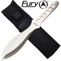 Fury Double Edged Hell Thrower Knife W Tactical Sheath - 8.5 Inch Overall #66034