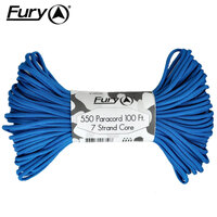 Fury Camping Outdoor Paracord 100ft - Blue #99351