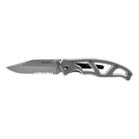 Gerber Paraframe I Stainless Serrated Clip Folding Knife - 7.01 Inch Overall #22-48443