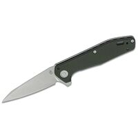 Gerber Fastball Folding Knife Green Aluminum Handles - 3 Inch S30v Stonewashed Wharncliffe Blade #30-001610
